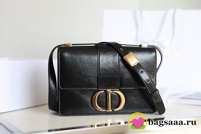 Bagsaaa Dior 30 Montaigne Black Smooth Leather 24cm - 1
