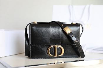 Bagsaaa Dior 30 Montaigne Black Smooth Leather 24cm