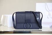 	 Bagsaaa Dior 30 Montaigne Ultra Matte Grained Calfskin Blue 24cm - 1