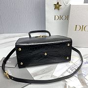 	 Bagsaaa Dior St Honore Black Crocodile 30x22.5x16 - 5