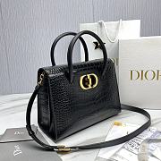 	 Bagsaaa Dior St Honore Black Crocodile 30x22.5x16 - 2