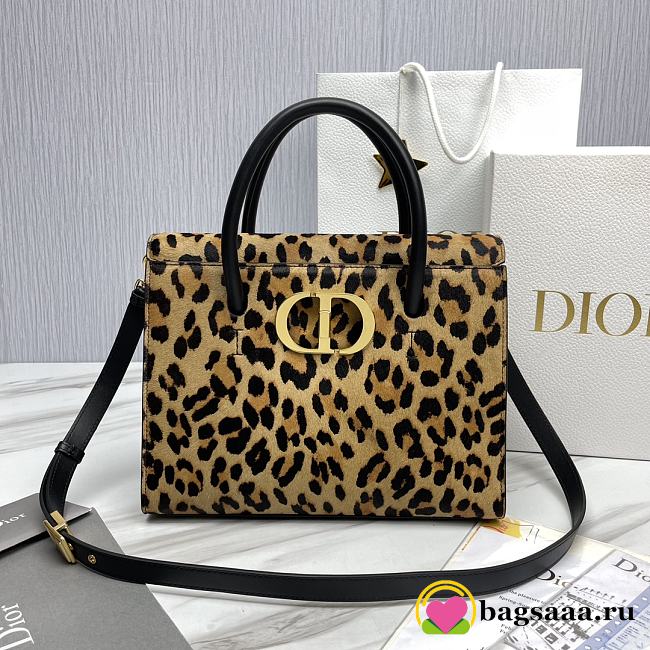 	 Bagsaaa Dior St Honore Leopard Leather 30x22.5x16 - 1