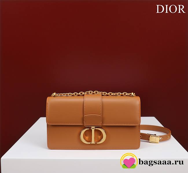 	 Bagsaaa Dior 30 Montaigne East West Brown Bag - 21x12x6cm - 1
