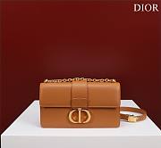 	 Bagsaaa Dior 30 Montaigne East West Brown Bag - 21x12x6cm - 1
