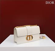 	 Bagsaaa Dior 30 Montaigne East West White Bag - 21x12x6cm - 4