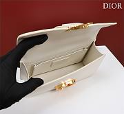 	 Bagsaaa Dior 30 Montaigne East West White Bag - 21x12x6cm - 3