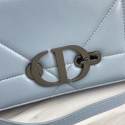 Bagsaaa Dior 30 Montaigne Chain Bag with Handle Maxicannage Blue Lambskin - 25x15x8cm - 5