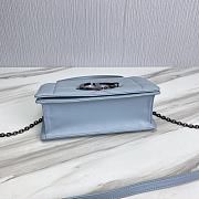 Bagsaaa Dior 30 Montaigne Chain Bag with Handle Maxicannage Blue Lambskin - 25x15x8cm - 4