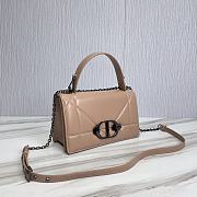 	 Bagsaaa Dior 30 Montaigne Chain Bag with Handle Maxicannage Beige Lambskin - 25x15x8cm - 2