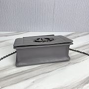	 Bagsaaa Dior 30 Montaigne Chain Bag with Handle Maxicannage Grey Lambskin - 25x15x8cm - 5