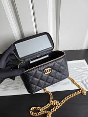 Bagsaaa Chanel Vanity Caviar Black Leather - 17x9.5x8cm - 4
