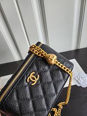 Bagsaaa Chanel Vanity Caviar Black Leather - 17x9.5x8cm - 3