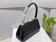 Bagsaaa Dior Caro Top Handle Black - 26x14.5x9cm - 3