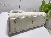 	 Bagsaaa Dior Caro Top Handle White - 26x14.5x9cm - 6