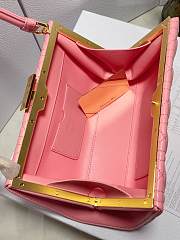 	 Bagsaaa Dior Caro Top Handle Pink - 26x14.5x9cm - 3