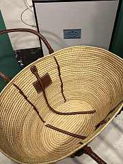 Bagsaa PRADA Raffia Woven Braided Basket Tote - 50x25x16cm - 2