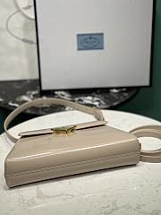 	 Bagsaa Prada Logo Triangle Medium Handbag Beige - 28.5x14x7cm - 5