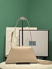 	 Bagsaa Prada Logo Triangle Medium Handbag Beige - 28.5x14x7cm - 3
