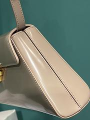 	 Bagsaa Prada Logo Triangle Medium Handbag Beige - 28.5x14x7cm - 2