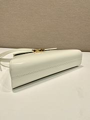 	 Bagsaa Prada Logo Triangle Medium Handbag White - 28.5x14x7cm - 6