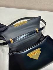 	 Bagsaa Prada Logo Triangle Medium Handbag Black - 28.5x14x7cm - 4