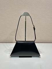 	 Bagsaa Prada Logo Triangle Medium Handbag Black - 28.5x14x7cm - 2