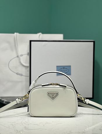 Bagsaaa Prada Odette leather mini-bag white - 18.5*13*6.5cm