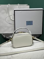 Bagsaaa Prada Odette leather mini-bag white - 18.5*13*6.5cm - 4