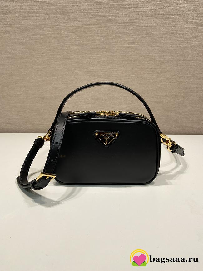	 Bagsaaa Prada Odette leather mini-bag black - 18.5*13*6.5cm - 1
