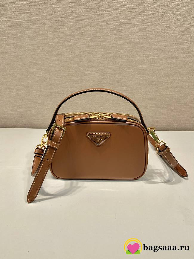 	 Bagsaaa Prada Odette leather mini-bag brown - 18.5*13*6.5cm - 1