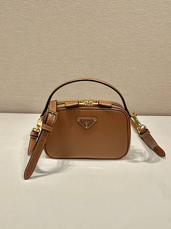 	 Bagsaaa Prada Odette leather mini-bag brown - 18.5*13*6.5cm
