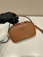 	 Bagsaaa Prada Odette leather mini-bag brown - 18.5*13*6.5cm - 2
