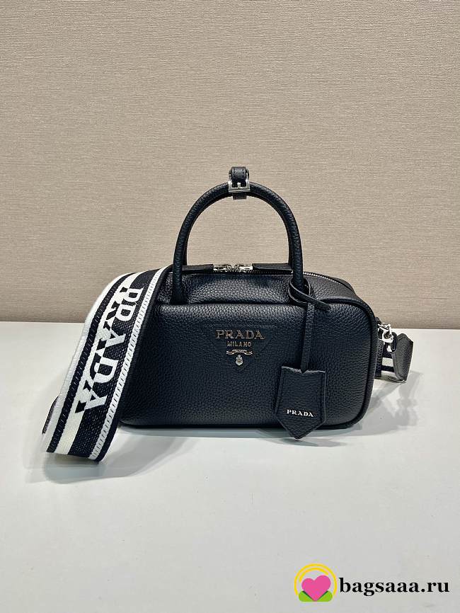 Bagsaaa Prada Leather top-handle bag black - 24x12x8cm - 1