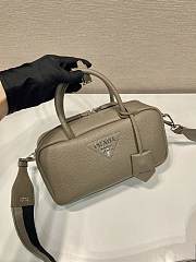	 Bagsaaa Prada Leather top-handle bag Taupe - 24x12x8cm - 4