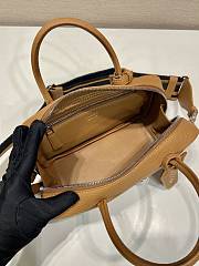 	 Bagsaaa Prada Leather top-handle bag brown - 24x12x8cm - 3