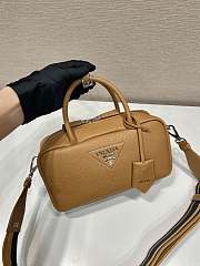 	 Bagsaaa Prada Leather top-handle bag brown - 24x12x8cm - 2