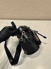 Bagsaaa Prada Small Re-Nylon and brushed leather backpack - 3