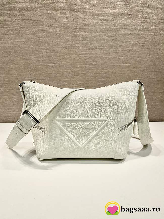 Bagsaaa Prada Leather bag with shoulder strap white - 26*23*11cm - 1