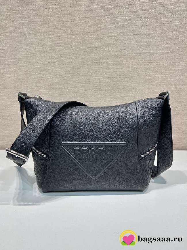 	 Bagsaaa Prada Leather bag with shoulder strap grey - 26*23*11cm - 1