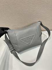 	 Bagsaaa Prada Leather bag with shoulder strap grey - 26*23*11cm - 6