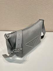 	 Bagsaaa Prada Leather bag with shoulder strap grey - 26*23*11cm - 4