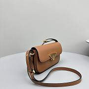 	 Bagsaaa Prada Leather shoulder bag brown - 20x10.5x4cm - 5