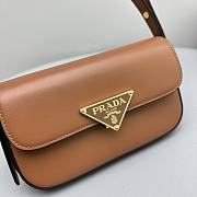 	 Bagsaaa Prada Leather shoulder bag brown - 20x10.5x4cm - 3
