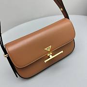 	 Bagsaaa Prada Leather shoulder bag brown - 20x10.5x4cm - 2