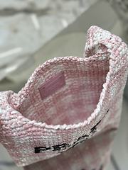 Bagsaaa Prada Crochet Tote Pink - 29*26CM - 3