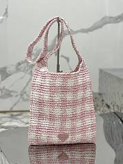 Bagsaaa Prada Crochet Tote Pink - 29*26CM - 2