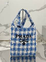 	 Bagsaaa Prada Crochet Tote Blue - 29*26CM - 1