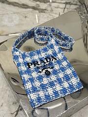 	 Bagsaaa Prada Crochet Tote Blue - 29*26CM - 6