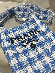 	 Bagsaaa Prada Crochet Tote Blue - 29*26CM - 3
