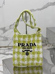 	 Bagsaaa Prada Crochet Tote Green - 29*26CM - 1
